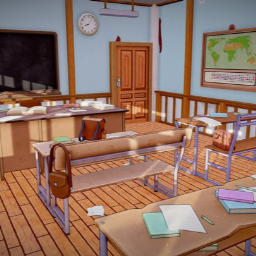 LowPoly Stylized Classroom